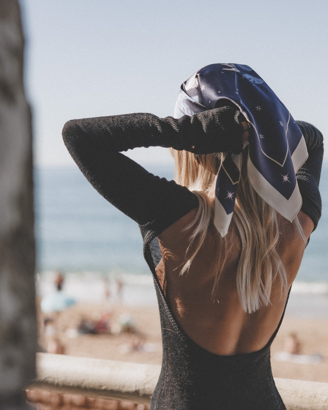 roar of the night - kaihana - foulard soie et coton