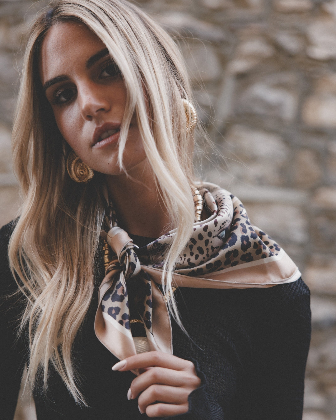 soleil sauvage - kaihana - foulard soie et coton