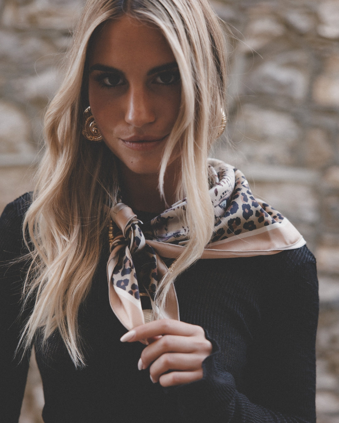 soleil sauvage - kaihana - foulard soie et coton