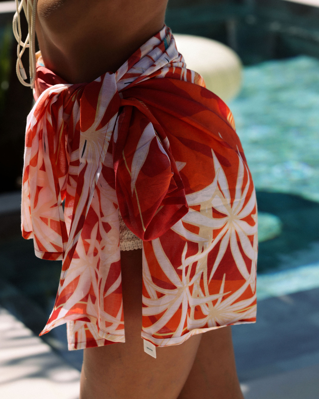 Paréo & Foulard Oasis Rouge  kaihana