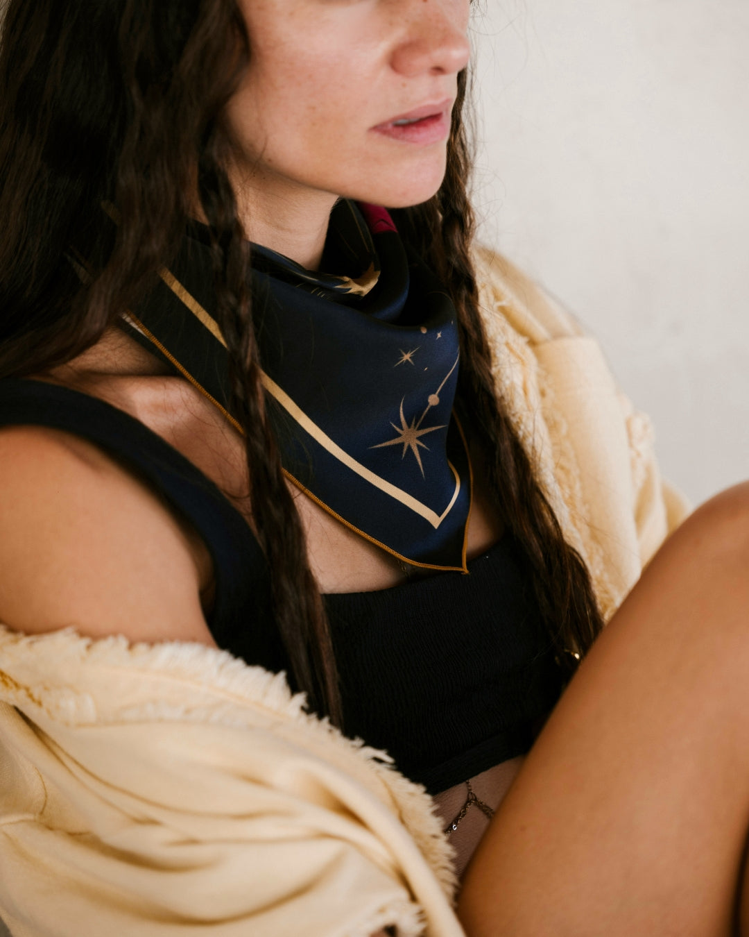 astro - kaihana - foulard soie et coton