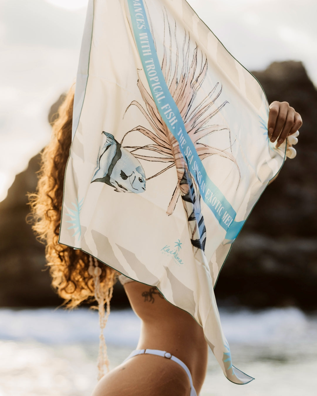 exotic melody - kaihana - foulard soie et coton